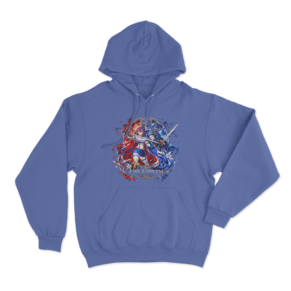 Fire Emblem Alear And Marth Unisex Hoodie Blue Fire Emblem Alear And Marth Unisex Hoodie Blue