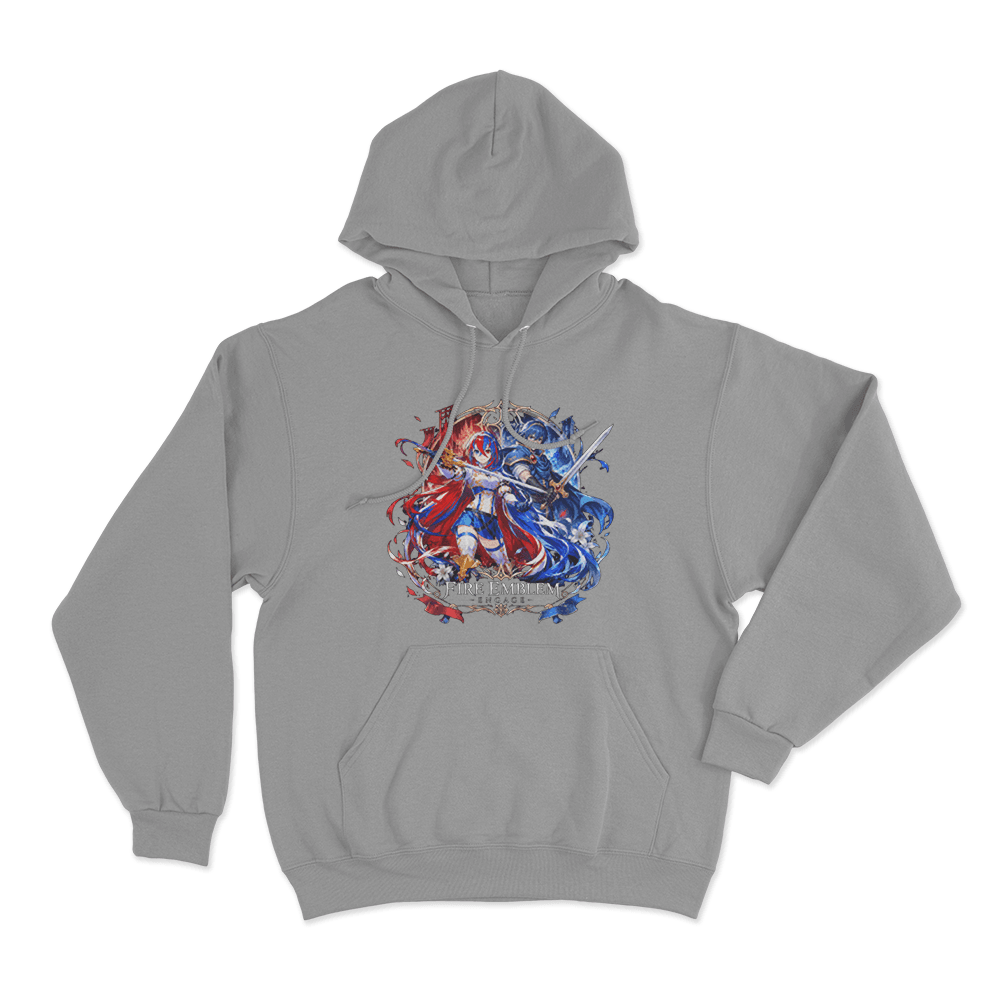 Fire Emblem Alear And Marth Unisex Hoodie Grey Fire Emblem Alear And Marth Unisex Hoodie Grey