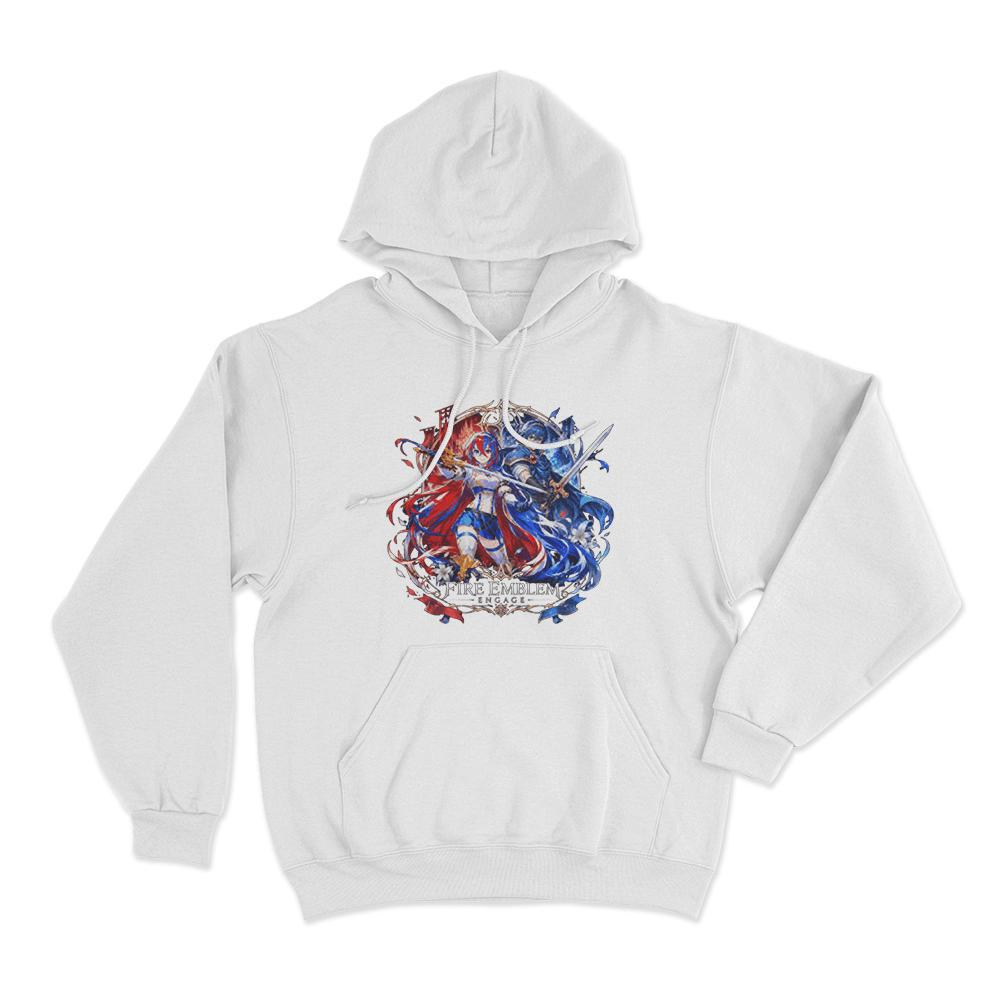 Fire Emblem Alear And Marth Unisex Hoodie White Fire Emblem Alear And Marth Unisex Hoodie White
