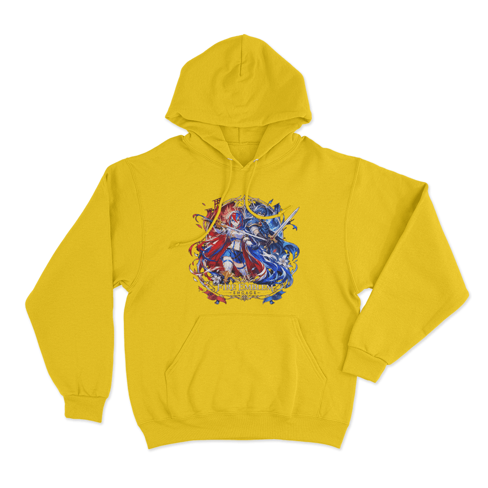 Fire Emblem Alear And Marth Unisex Hoodie Yellow Fire Emblem Alear And Marth Unisex Hoodie Yellow