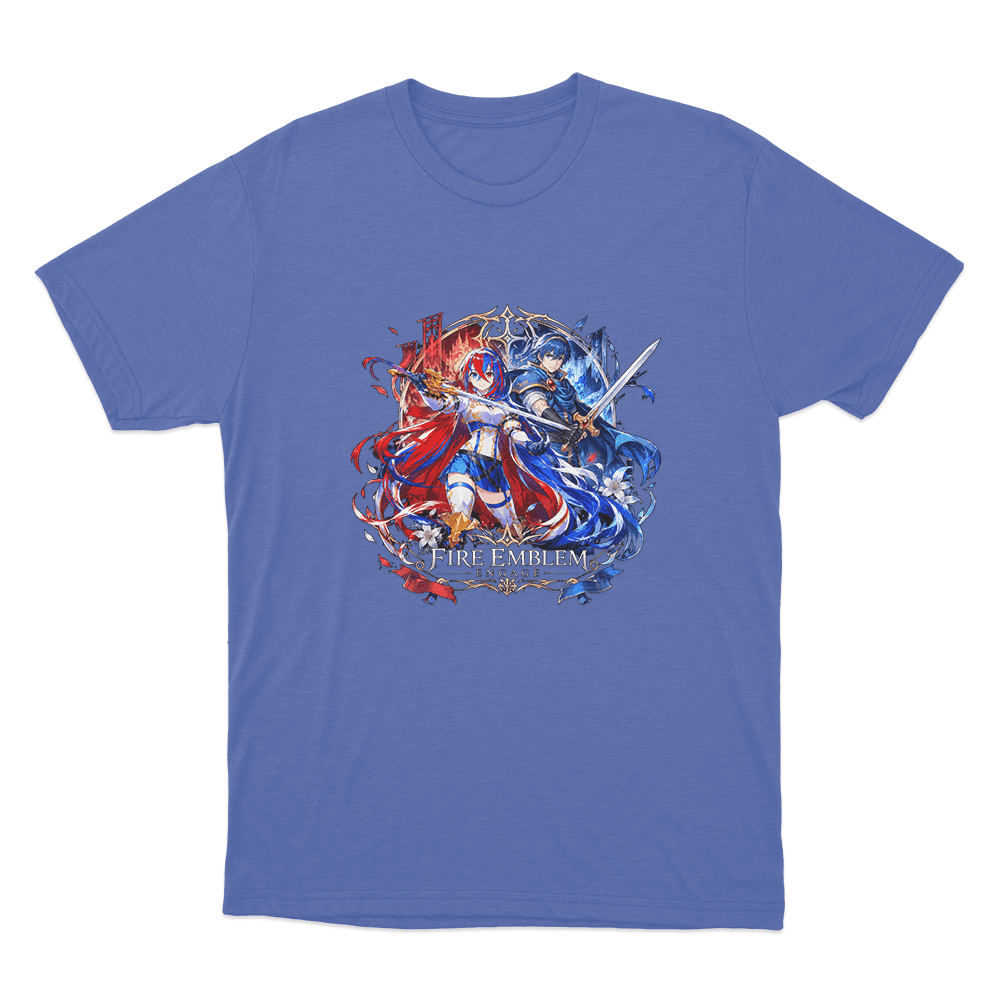 Fire Emblem Alear And Marth Unisex T Shirt Blue Fire Emblem Alear And Marth Unisex T Shirt Blue