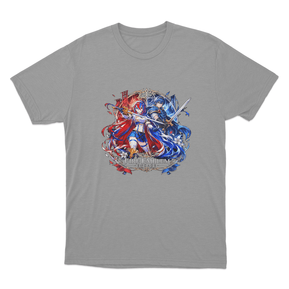 Fire Emblem Alear And Marth Unisex T Shirt Grey Fire Emblem Alear And Marth Unisex T Shirt Grey