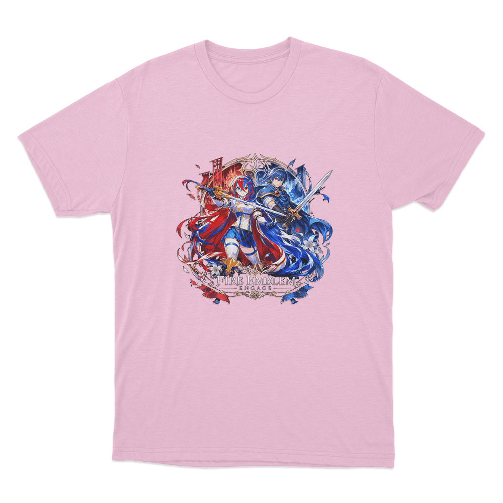 Fire Emblem Alear And Marth Unisex T Shirt Pink Fire Emblem Alear And Marth Unisex T Shirt Pink
