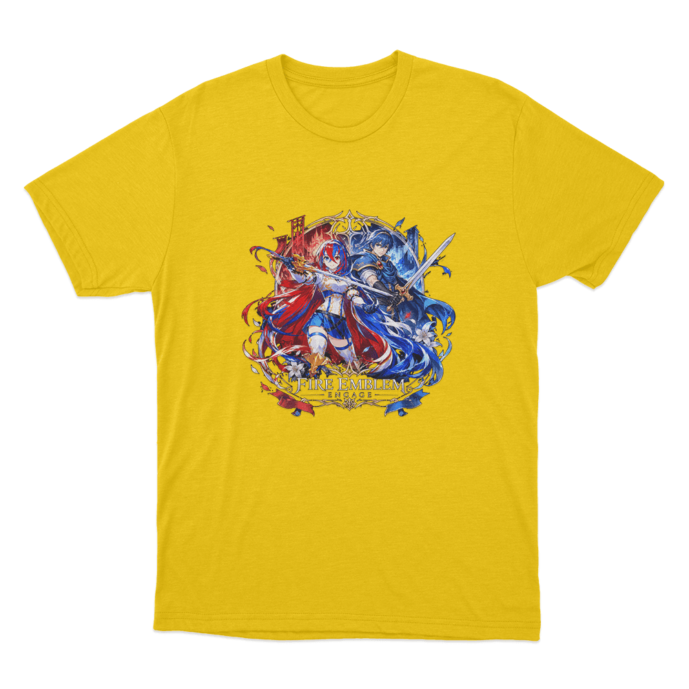 Fire Emblem Alear And Marth Unisex T Shirt Yellow Fire Emblem Alear And Marth Unisex T Shirt Yellow