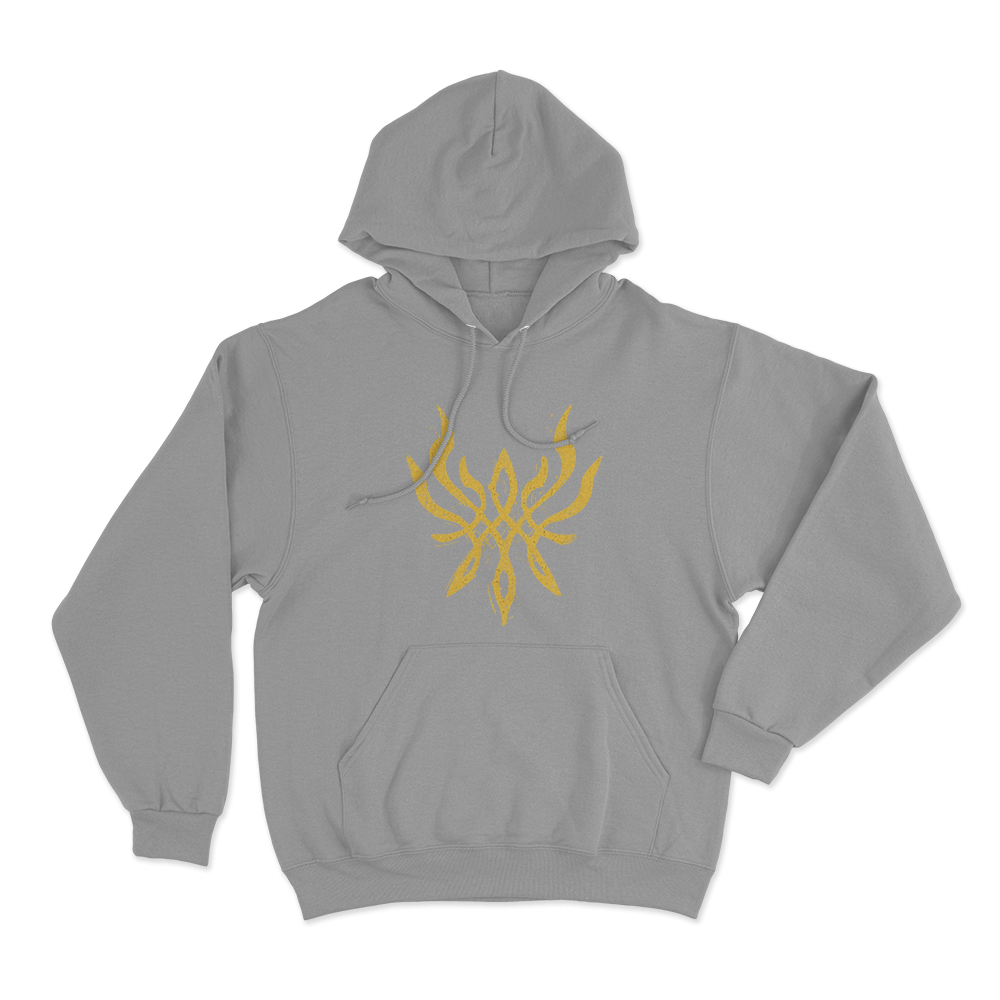 Fire Emblem Crest Of Flames Unisex Hoodie Grey Fire Emblem Crest Of Flames Unisex Hoodie Grey
