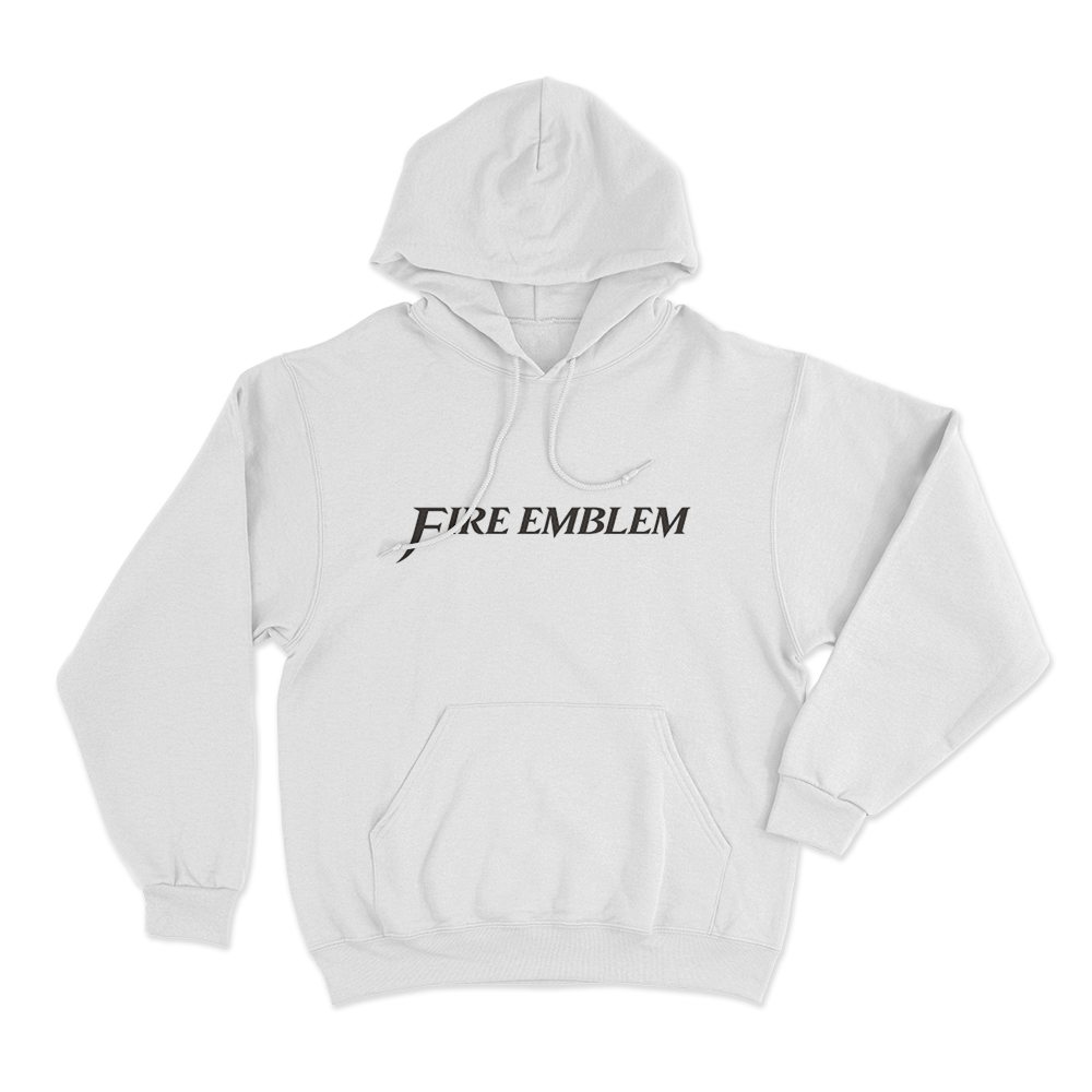 Fire Emblem Logo Unisex Hoodie White Fire Emblem Logo Unisex Hoodie White