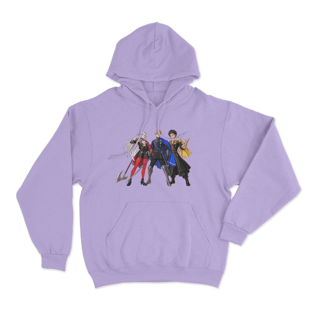 Fire Emblem Three House Leaders Unisex Hoodie Purple Fire Emblem Three House Leaders Unisex Hoodie Purple