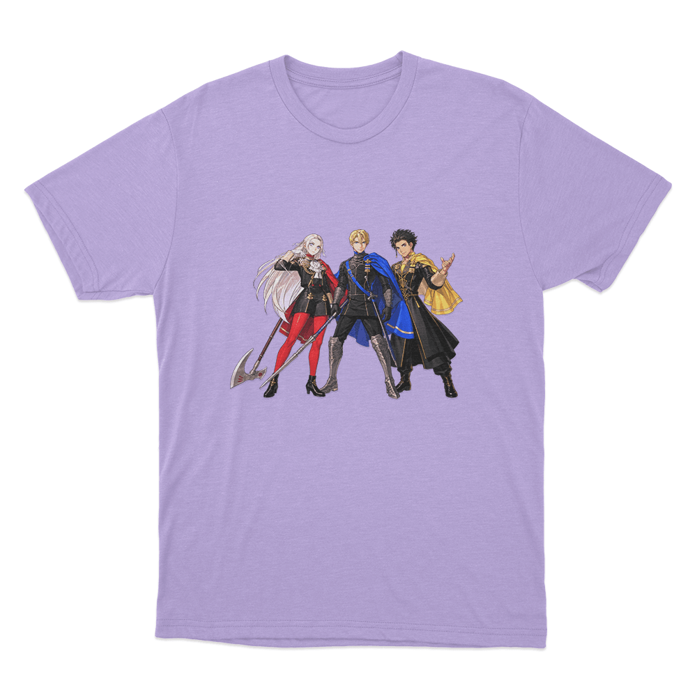 Fire Emblem Three House Leaders Unisex T Shirt Purple Fire Emblem Three House Leaders Unisex T Shirt Purple