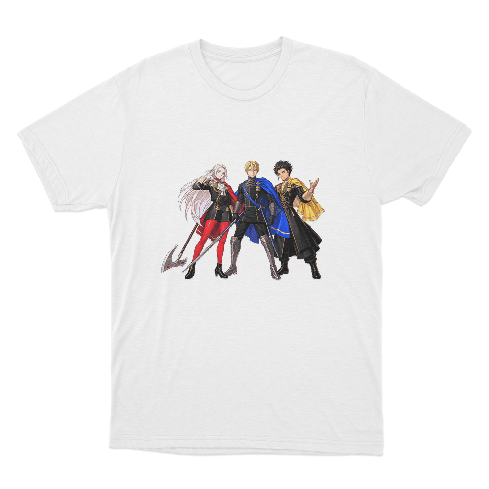 Fire Emblem Three House Leaders Unisex T Shirt White Fire Emblem Three House Leaders Unisex T Shirt White